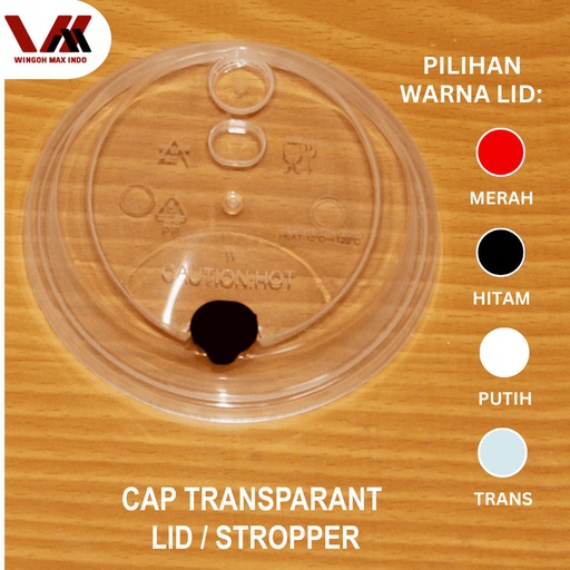 [WAL.JN] WAL PP Inject Lid Tutup D9cm Natural + Stopper