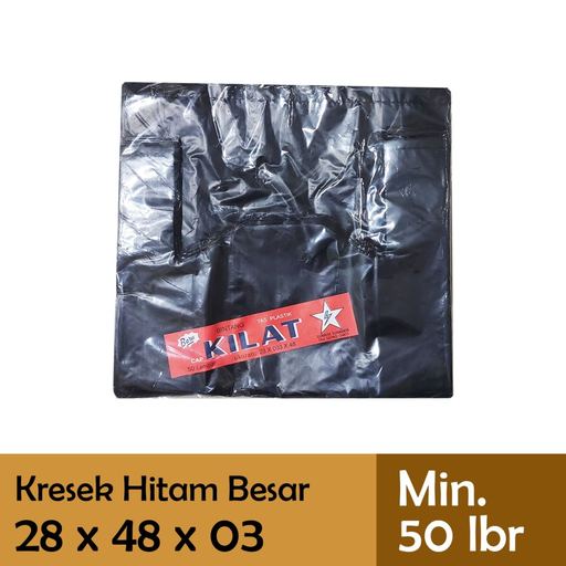 [SUN.BK328H] Bintang Kilat 003x28x48 Hitam Pak(50)